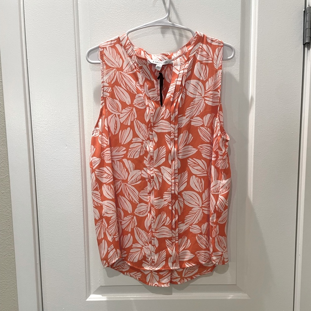 NEW…41 Hawthorn Breyson Pleated Detail Sleeveless Blouse - Picture 4 of 5